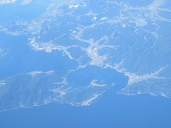 中国国際航空　CA726　関空－杭州
広島県福山市　島は田島
田島に架かっているのは、内海大橋
左上　常石造船