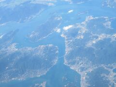 中国国際航空　CA726　関空－杭州
しまなみ海道
右　因島
左　生口島
真ん中左　佐木島
橋は生口橋