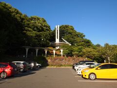 17：50　立石公園　
最期はまた上諏訪へ、ローカルルールのある踏切を越え、山を登って細い道を抜けると、いきなり公園の駐車場。

アニメ映画の「君の名は。」の聖地です。