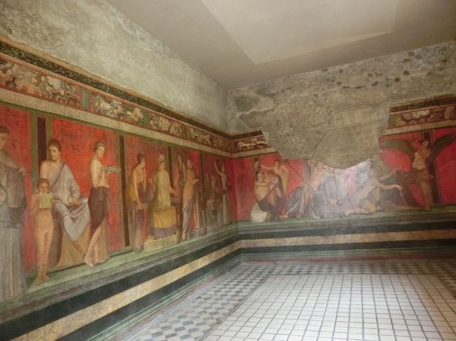 19gw イタリア29 世界遺産ポンペイ遺跡４ ヴェッティの家 ファウヌスの家 秘儀荘 ポンペイ イタリア の旅行記 ブログ By はんけんさん フォートラベル