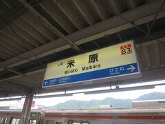 12:17、米原到着。

激混みの車両に押し込められていた人々はここで解き放たれました。そしてホームの向かい側に停車している長い編成の新快速の空席を目指しいっきに散らばりました。
