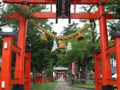 生島足島神社へ着くころには上がりました。