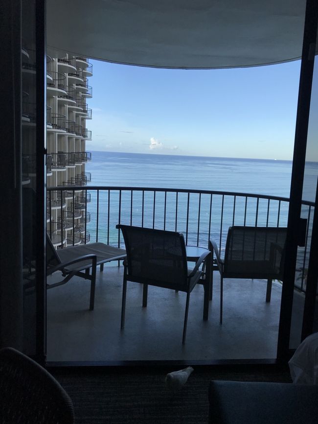 室内からも海がよく見える。<br /><br />ハトが遠慮なく室内に入ってくる。