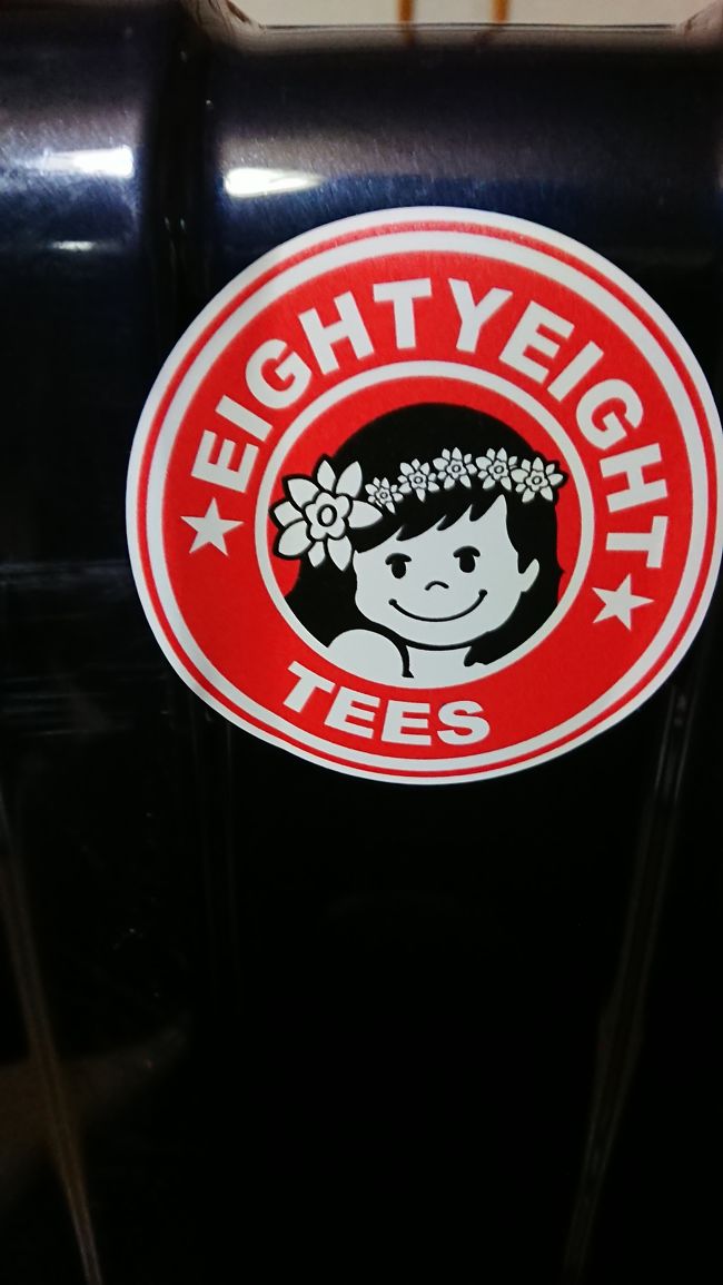 88teesで貰ったステッカー2q(^-^q)やっぱり可愛い(^-^)