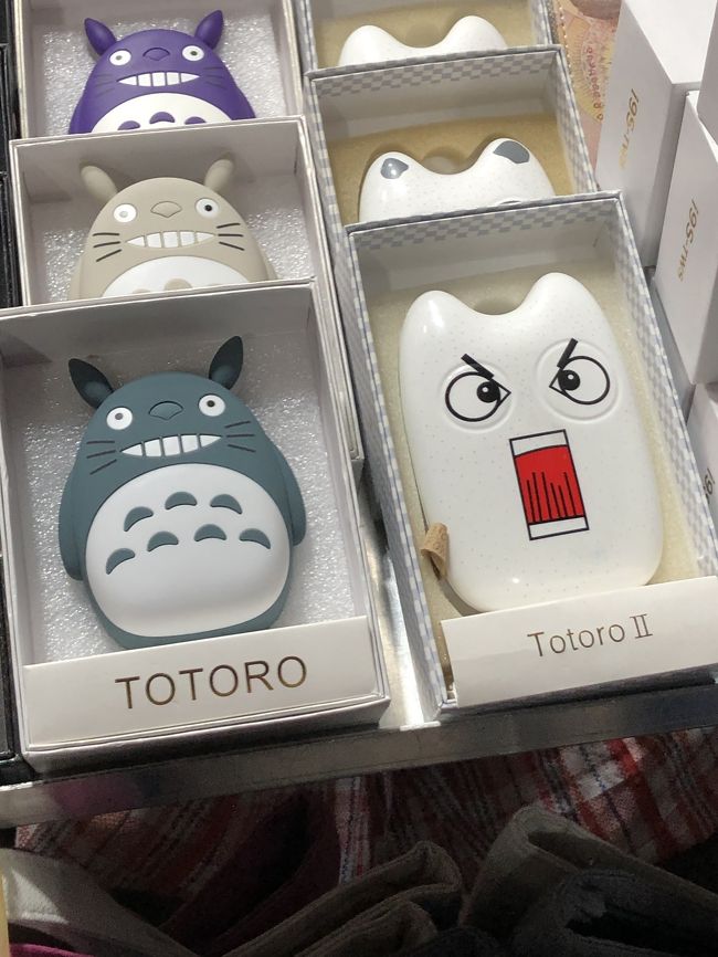 ホテルへの帰りに女人街へ。トトロ…かな？<br />この日は、移動日で疲れてしまったので、ホテルに帰って就寝。また、明日。