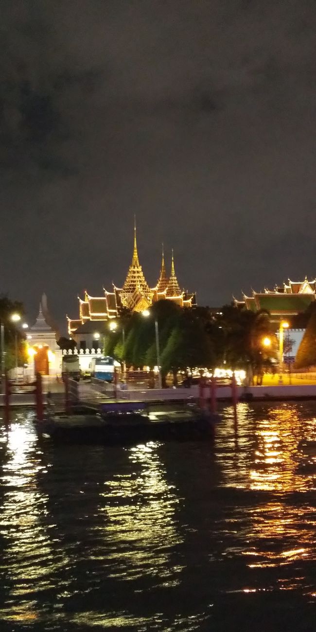 ライトアップされた王宮