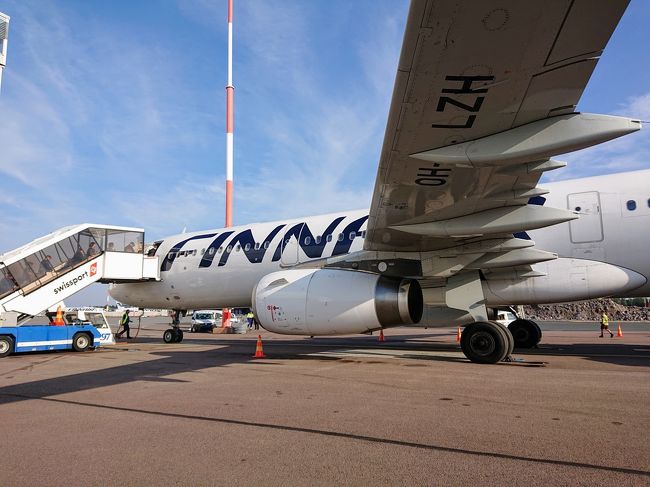 10時間ほどでヘルシンキに到着。トランジットしてヒースローを目指す。