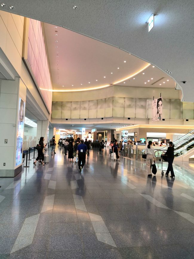 web check inは完了していますので荷物預けのみ。<br />Ｊ太くんのANA修行のおかげで、<br />手荷物優先引き渡し（プラオリティ札）付きです。<br /><br />さぁ！！出国しましょう。指紋認証です。