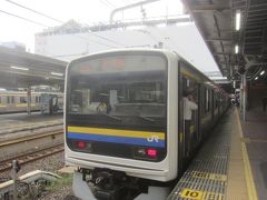 07:52 外房線の電車がすぐに発車