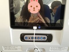 伊丹空港から羽田空港へ

機材が新しく、個人モニターがあり
USBケーブルもあるタイプでした。