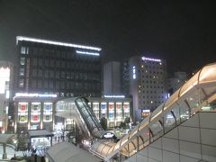 18：35　 ダイワロイネットホテル仙台着

右側の建物がそう。仙台駅の目の前。

で、左隣はヨドバシカメラ。
