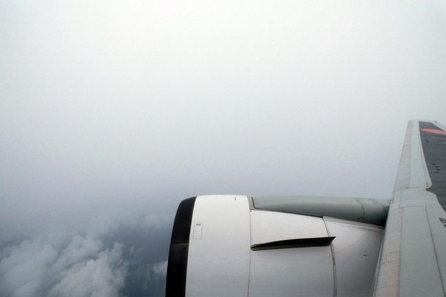 雲の中に入ります
