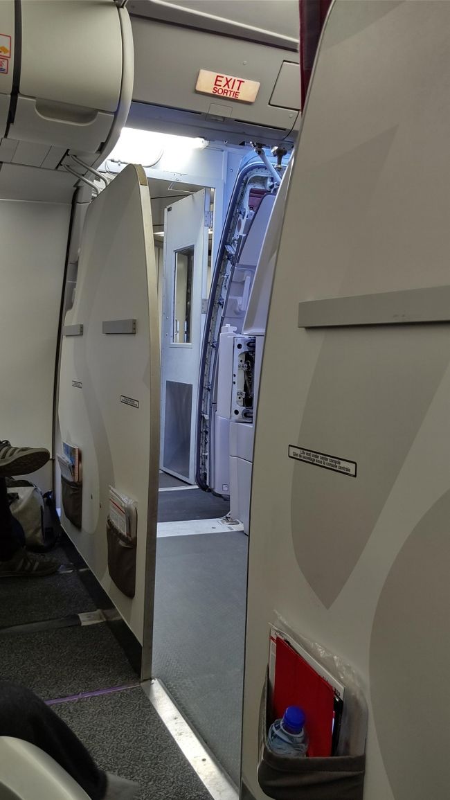 最前列に座りました。