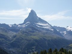 マッターホルンの全景を初めて見る。
その雄姿は紛れもなくマッターホルンである。

明日からが楽しみである。