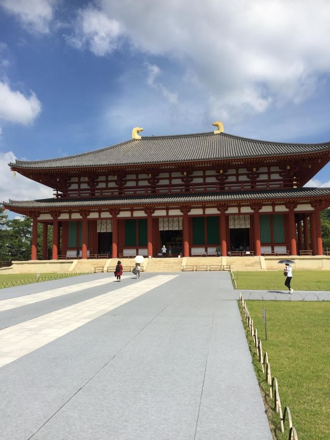 そして、待ち遠しかった<br />興福寺の「中金堂」にやってきました♪♪<br /><br />昨年10月 301年ぶりの中金堂再建　落慶法要がありました（TVではみました）<br />やっと本物を見ることができて嬉しい感動の瞬間です