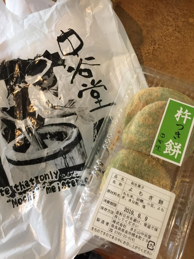 途中、三条通の中谷堂に立ち寄ったら名物の高速餅つきが終わった後だった<br />残念・・・で、買ってからホテルでYouTube見た・・・ペッタンコペッタンコすごい速さ！<br /><br />出来たてほやほやのあたたかいよもぎ餅はクセになります！<br />中にあんこが入ってて美味しいのよぅ<br />