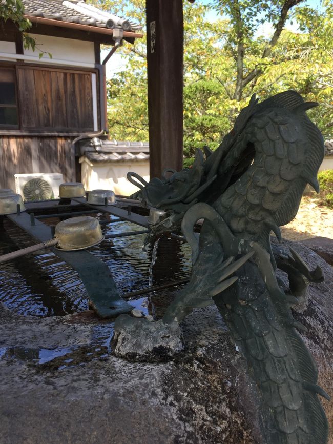 立派な手水がありました<br /><br />母に倣ってお清めしました