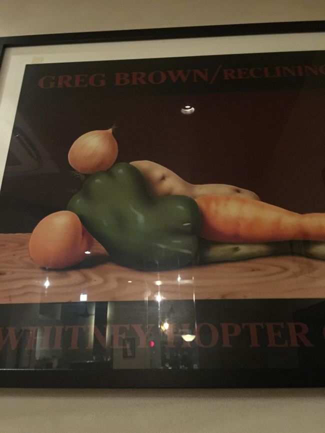 気になったGreg Brownのポスター<br />「リクライニング サラダ」<br /><br />後でネットでググったら、いろんなのがが出てきた<br />「パーティディップ」やら「ファーストデート」等<br />おもしろーーい<br />