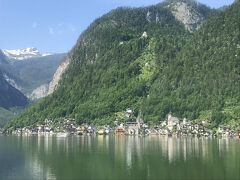 車窓から、ハルシュタットの街を見ることができました。