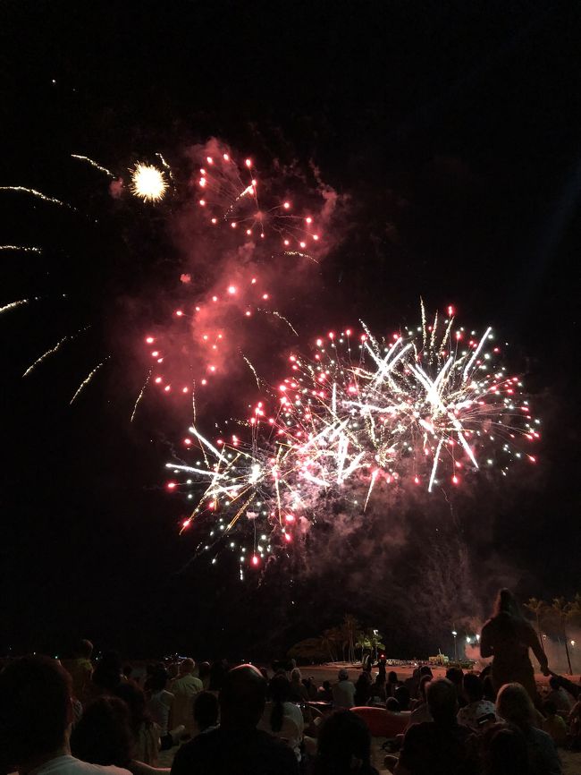 歓声が上がり、フラッシュが光ります。