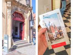 同じ敷地内にヴァヴェル大聖堂もあるので、そちらもチケットを買って入ってみました。
チケット売り場はまた別で、大聖堂の正面辺りにあります。
ヴァヴェル城のチケットと一緒に買うことはできません。
無料でも聖堂の中に入れますが、鐘楼や地下、隣にある博物館の見学にチケットが必要です。