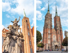 市場前のビアスコビ橋を渡り、オーデル川を渡りましょう。
向かうはCathedral Island。
その名の通り、たくさんの教会がこの辺りに集中しています。