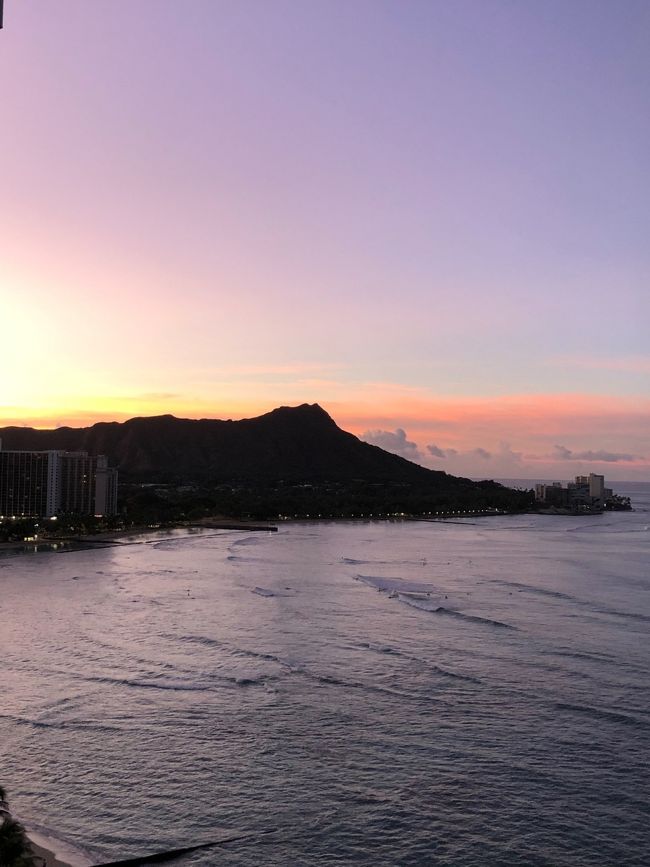 お部屋から夕方の景色。綺麗です！