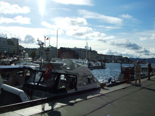 ベルゲンでは久々に太陽を見ました。