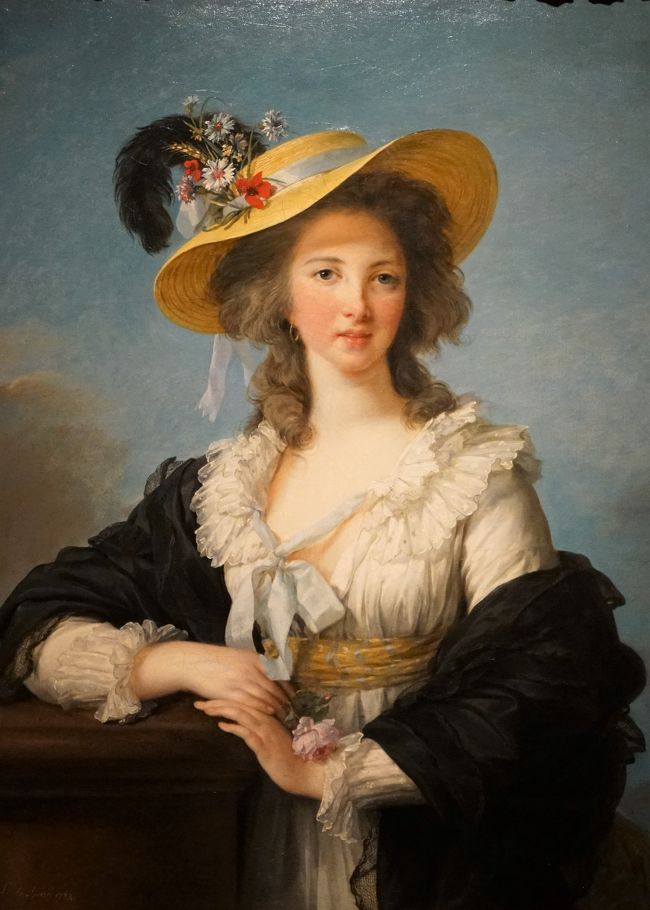 19世紀風 女性画家 油絵　ヴィジェ・ルブラン肖像画 （F30号） ヴィジェ・ルブラン自画像 | 少女画 のしょう(かわいいお子様の