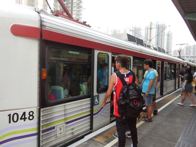 今度は軽鉄（ライトレール）坑尾村駅から元朗へ。<br />もちろんオクトパスカードOK。