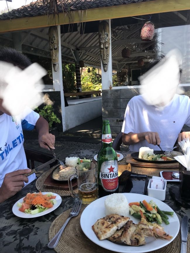 私が頼んだミックスグリル。エビが絶品でした！