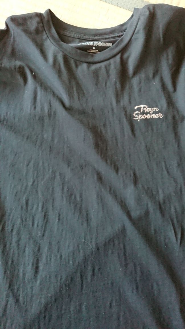 父親に買ったレインスプーナーのTシャツのフロントです！