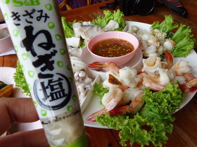 バンペー banphe <br />チェタイプレストラン chetaipu restaurant <br /><br />日本から持参したネギ（笑）