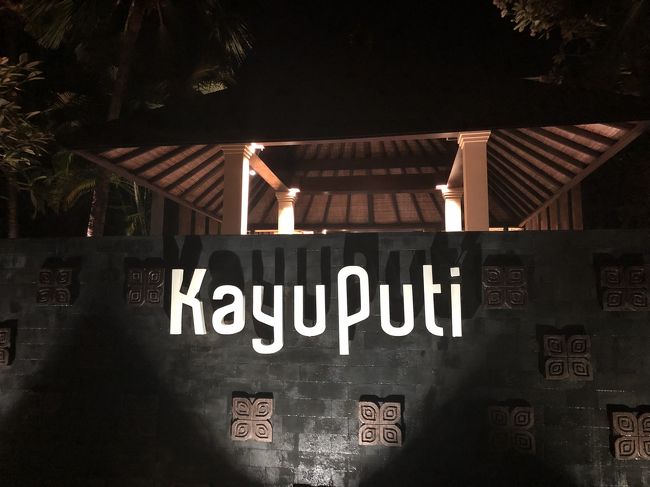 フロントからはバギーに乗って移動します。カユプティまでの道にはヴィラが並んでいます。客室は、ビルディング棟とヴィラタイプがあるようです。