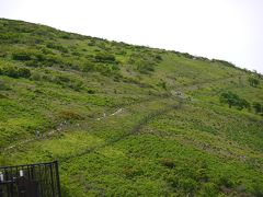 最初にやってきたのは伊吹山

ここは私も夫も初めてです（たぶん^^;）
スカイテラス駐車場から「西登山道」山頂まで片道1kmのコースで上りました

義母は朝晩犬の散歩をしていますが、さすがに登りきる自信がなかったようでテラスで待っていました
