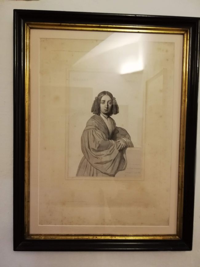 ショパンの恋人、サンドの肖像画