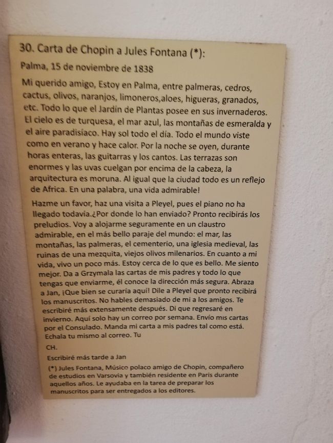 スペイン語（？）なので、何書いてあるかわかりません。多分、フォンタナに宛てた手紙？