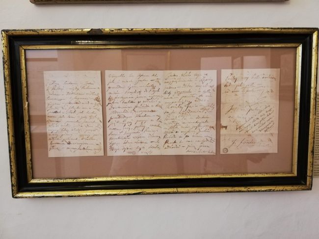 上の写真の説明の手紙だと思います