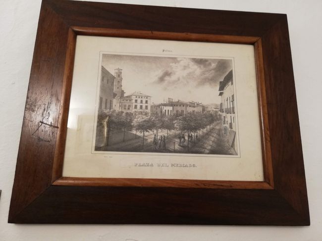 メルカド広場？の風景画