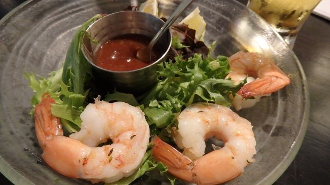 シュリンプカクテルもブリブリ。