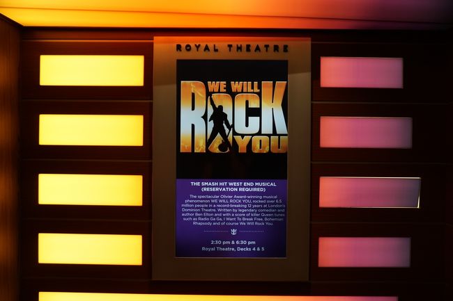 船の上での本格的なミュージカル。<br />これでこそロイヤルカリビアン！