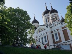 ●アレクサンドルネフスキー大聖堂＠旧市街地

先ほどとは違う角度で、ロシア正教教会。