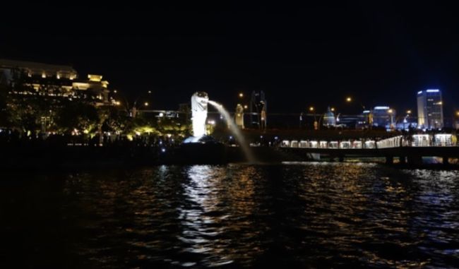 マーライオンを発見。