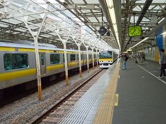 さて、水道橋から東京駅に向かいますから。
水道橋駅の電車の発車メロディーはジャイアンツの球団歌「闘魂こめて」です。