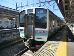 10:00
大月で7分停車。

④普通531M.甲府行
高尾.9:24→塩山.10:35
[乗]JR東日本:クハ211-1007 