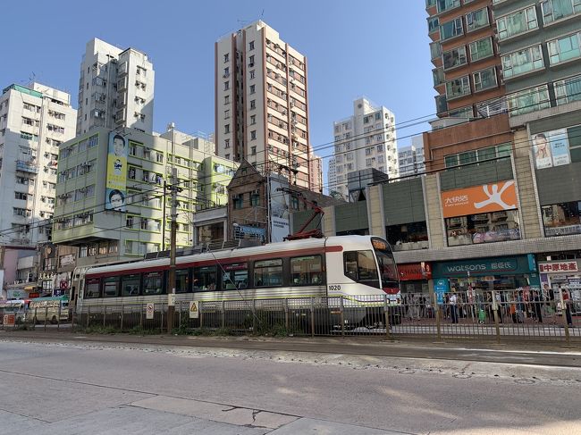 帰りはライトレールで。<br />LRT屏山駅から元朗駅へ。<br />ところが、友達とLINEしていて駅名を見てなかったので乗客がどっと降りたところで私もつられて降りてしまったが、元朗駅ではなかった((((；ﾟДﾟ)))))))<br /><br />まぁ歩けばそのうち駅に着くだろうとライトレールの進行方向に歩き出しました。