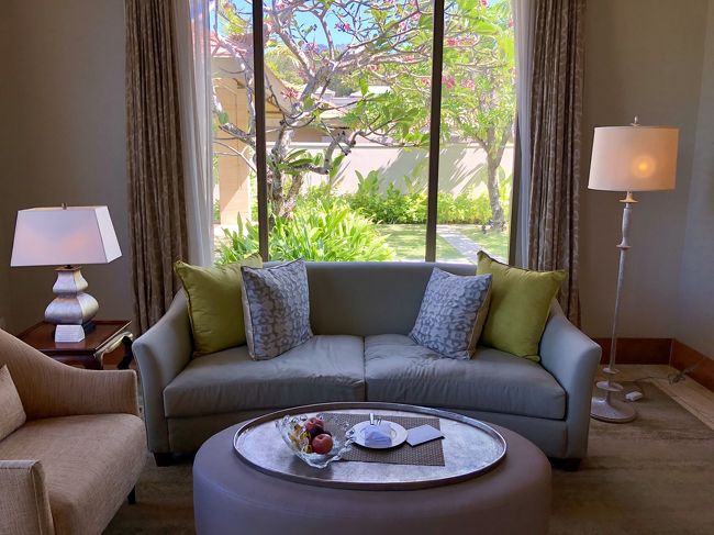 テーブルにはウェルカムフルーツ☆<br />