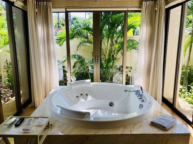 洗面スペースの反対側にバスタブ！ジャグジーです！！<br />素晴らしい！！大きい！！