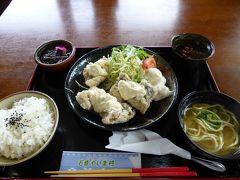 利用したのは、併設の「あんぱる食堂」。
お魚のフライ定食。あっさり白身魚で美味かった。
ミニそばも付くのが嬉しいね。