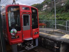 　紀伊清水駅で高野下行きと交換